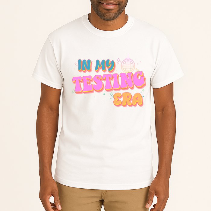 Retro 70's In My Testing Era School Test Time Tall T-Shirt