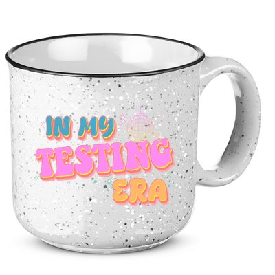 Retro 70's In My Testing Era School Test Time 15oz Campfire Ceramic Mug