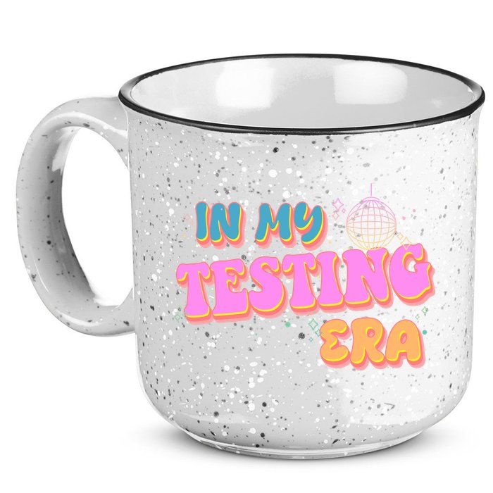 Retro 70's In My Testing Era School Test Time 15oz Campfire Ceramic Mug