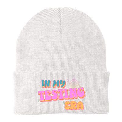 Retro 70's In My Testing Era School Test Time Knit Cap Winter Beanie