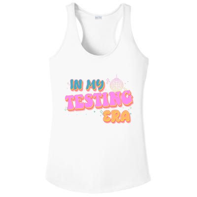 Retro 70's In My Testing Era School Test Time Ladies PosiCharge Competitor Racerback Tank