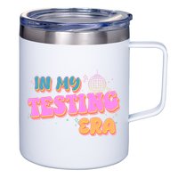 Retro 70's In My Testing Era School Test Time 12oz Stainless Steel Coffee Mug