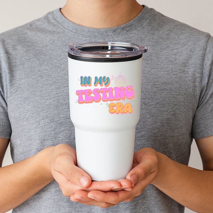 Retro 70's In My Testing Era School Test Time Tumbler