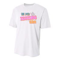 Retro 70's In My Testing Era School Test Time Youth Performance Sprint T-Shirt