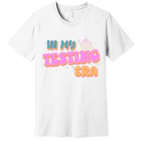 Retro 70's In My Testing Era School Test Time Premium T-Shirt