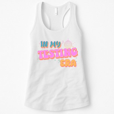 Retro 70's In My Testing Era School Test Time Womens Tank Top