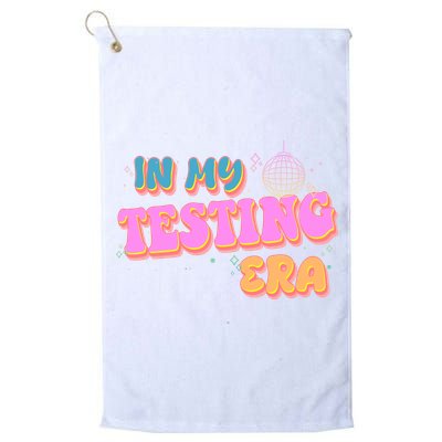 Retro 70's In My Testing Era School Test Time Golf Towel