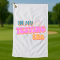 Retro 70's In My Testing Era School Test Time Golf Towel