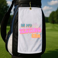 Retro 70's In My Testing Era School Test Time Golf Towel