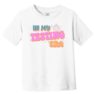 Retro 70's In My Testing Era School Test Time Toddler T-Shirt