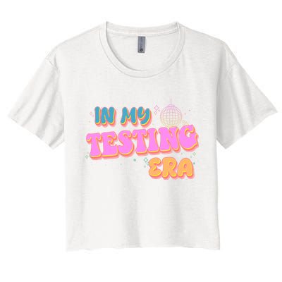 Retro 70's In My Testing Era School Test Time Crop Top