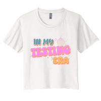 Retro 70's In My Testing Era School Test Time Crop Top