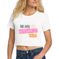 Retro 70's In My Testing Era School Test Time Crop Top