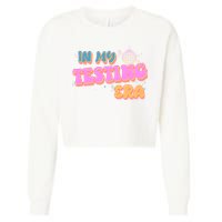 Retro 70's In My Testing Era School Test Time Cropped Pullover Crew