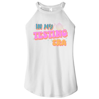 Retro 70's In My Testing Era School Test Time Women's Perfect Tri Rocker Tank
