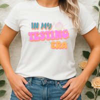 Retro 70's In My Testing Era School Test Time Womens T-Shirt