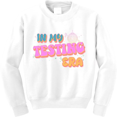 Retro 70's In My Testing Era School Test Time Kids Sweatshirt
