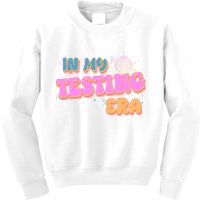 Retro 70's In My Testing Era School Test Time Kids Sweatshirt