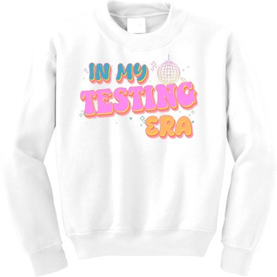 Retro 70's In My Testing Era School Test Time Kids Sweatshirt