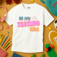 Retro 70's In My Testing Era School Test Time Kids T-Shirt