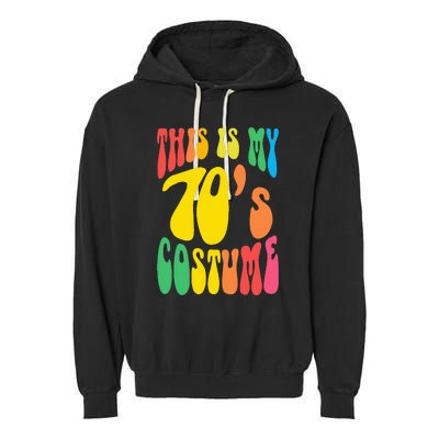 Retro 70s Nostalgia Costume for Hippie Lovers Garment-Dyed Fleece Hoodie