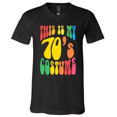 Retro 70s Nostalgia Costume for Hippie Lovers V-Neck T-Shirt