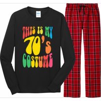 Retro 70s Nostalgia Costume for Hippie Lovers Long Sleeve Pajama Set