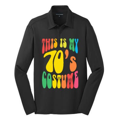 Retro 70s Nostalgia Costume for Hippie Lovers Silk Touch Performance Long Sleeve Polo