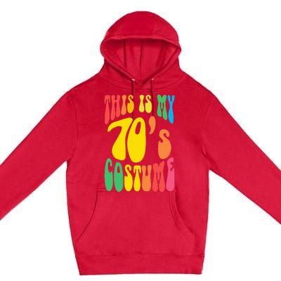 Retro 70s Nostalgia Costume for Hippie Lovers Premium Pullover Hoodie