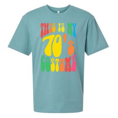 Retro 70s Nostalgia Costume for Hippie Lovers Sueded Cloud Jersey T-Shirt