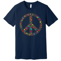 Retro 70's Polka Dot Peace Sign Premium T-Shirt