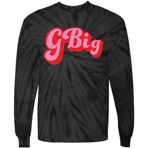 Retro 70s Style GBig Reveal Sorority Big Little Sister Tie-Dye Long Sleeve Shirt