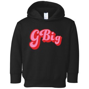 Retro 70s Style GBig Reveal Sorority Big Little Sister Toddler Hoodie