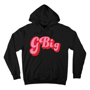 Retro 70s Style GBig Reveal Sorority Big Little Sister Tall Hoodie