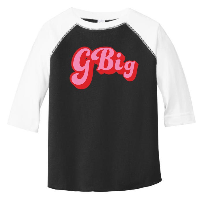 Retro 70s Style GBig Reveal Sorority Big Little Sister Toddler Fine Jersey T-Shirt