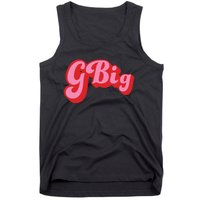 Retro 70s Style GBig Reveal Sorority Big Little Sister Tank Top