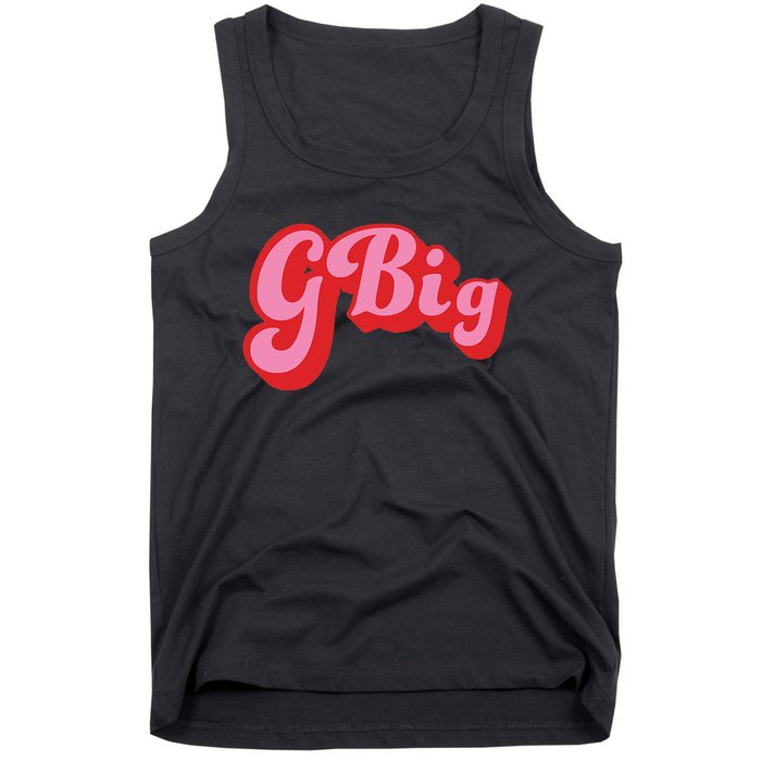 Retro 70s Style GBig Reveal Sorority Big Little Sister Tank Top