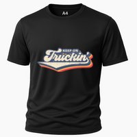 Retro 70s Vintage Keep on Truckin Cooling Performance Crew T-Shirt