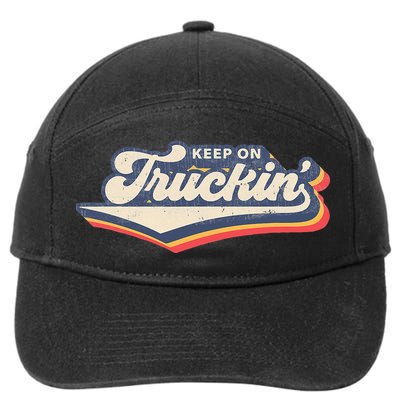 Retro 70s Vintage Keep on Truckin 7-Panel Snapback Hat