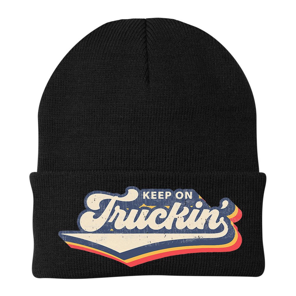 Retro 70s Vintage Keep on Truckin Beanie