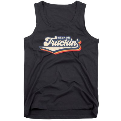 Retro 70s Vintage Keep on Truckin Tank Top