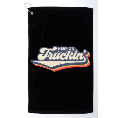 Retro 70s Vintage Keep on Truckin Golf Towel