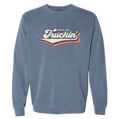 Retro 70s Vintage Keep on Truckin Garment-Dyed Sweatshirt