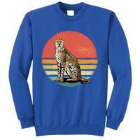 Retro 70s Vintage Cheetah Sunset Cheetah Animal Lover Great Gift Sweatshirt