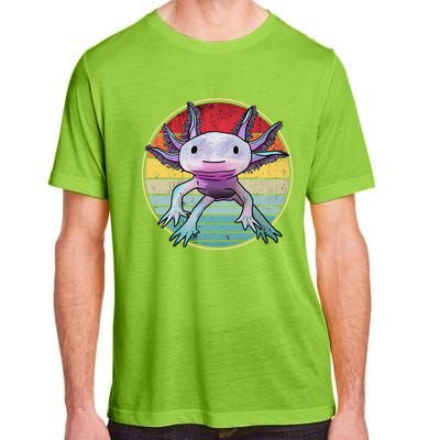 Retro 80s 90s axolotl shirt Cute Axolotl  Adult ChromaSoft Performance T-Shirt