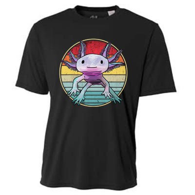 Retro 80s 90s axolotl shirt Cute Axolotl  Cooling Performance Crew T-Shirt