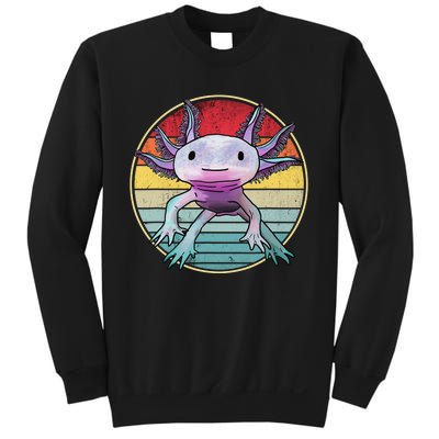 Retro 80s 90s axolotl shirt Cute Axolotl  Sweatshirt