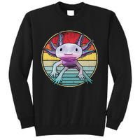 Retro 80s 90s axolotl shirt Cute Axolotl  Tall Sweatshirt