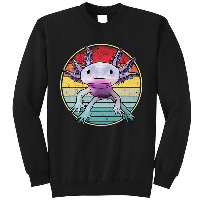 Retro 80s 90s axolotl shirt Cute Axolotl  Tall Sweatshirt