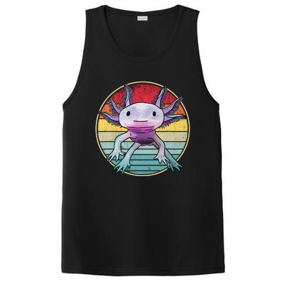 Retro 80s 90s axolotl shirt Cute Axolotl  PosiCharge Competitor Tank